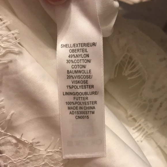 NWT Adrianna Papell White Lace Top Size M - Picture 6 of 8